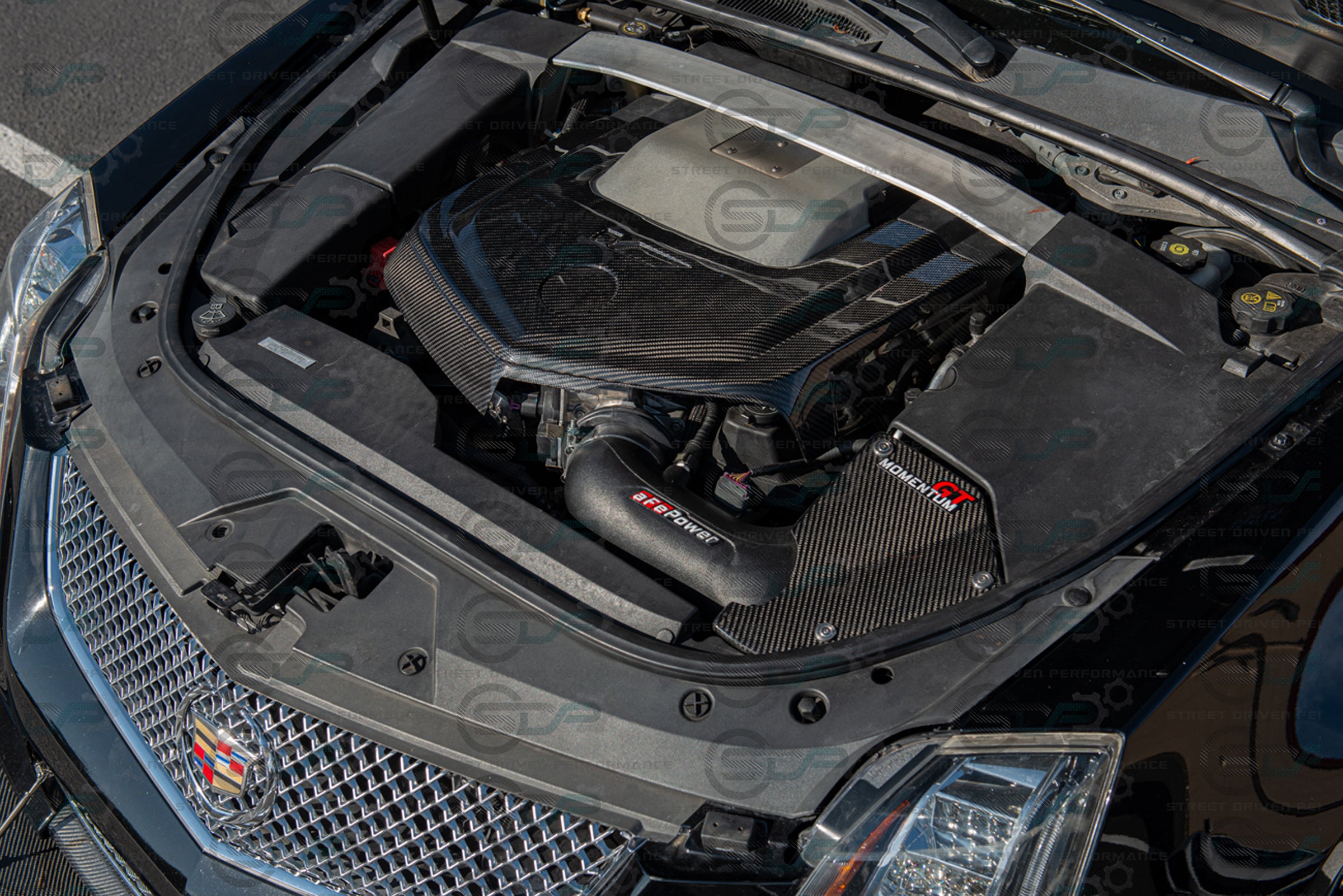 CTS-V V2 - Carbon Fiber Engine Cover for Chevrolet LSx LSA Supercharged engines using a CTS-V Lid